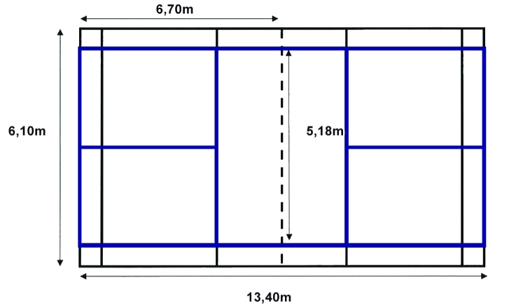 Terrain de badminton